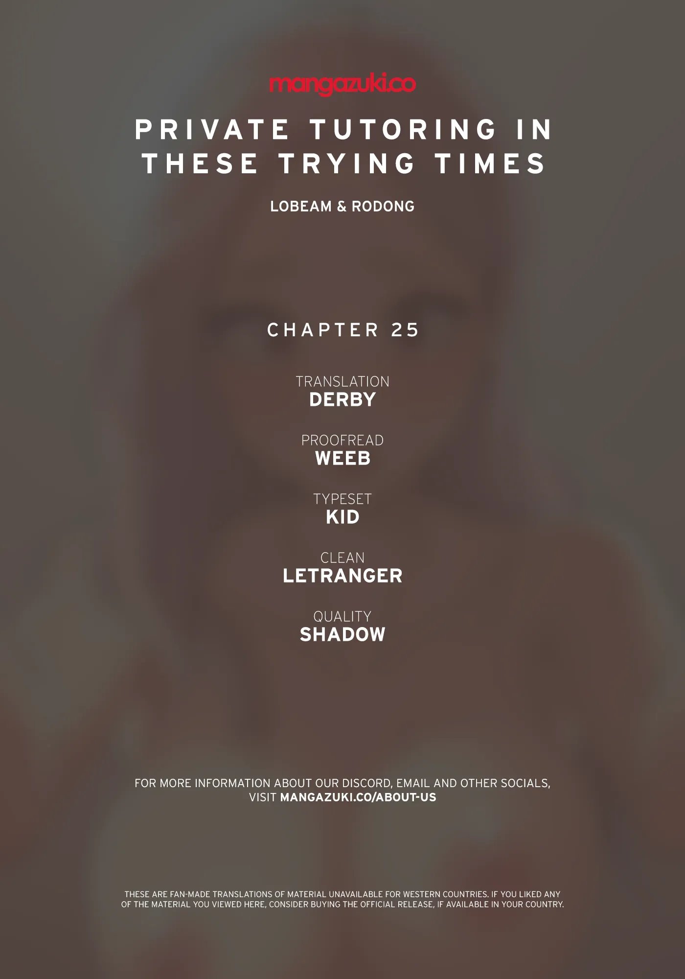 Private Tutoring in These Trying Times Chapter 25 - Page 1