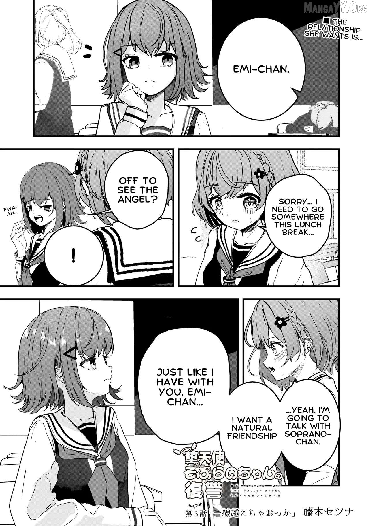 Revenge of the Fallen Angel Soprano-Chan Chapter 3 - Page 1