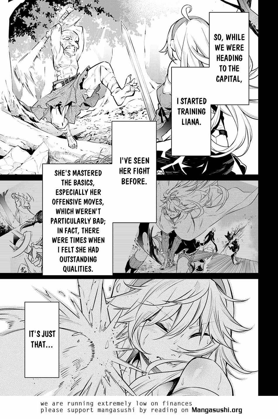 SSS-Rank Dungeon de Knife Ippon Tewatasare Tsuihou Sareta Shiro Madoushi: Yggdrasil no Noroi ni Yori Jakuten de Aru Maryoku Fusoku o Kokufukushi Sekai Saikyou e to Itaru Chapter 14.2 - Page 11