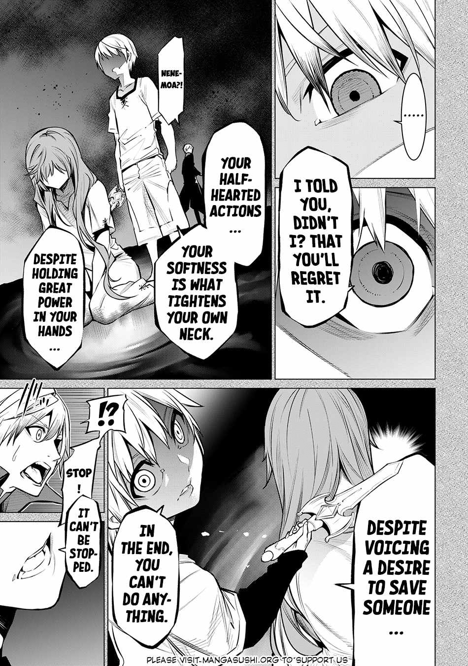 SSS-Rank Dungeon de Knife Ippon Tewatasare Tsuihou Sareta Shiro Madoushi: Yggdrasil no Noroi ni Yori Jakuten de Aru Maryoku Fusoku o Kokufukushi Sekai Saikyou e to Itaru Chapter 18.1 - Page 8