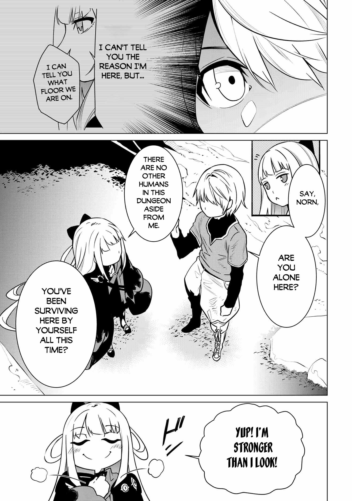 SSS-Rank Dungeon de Knife Ippon Tewatasare Tsuihou Sareta Shiro Madoushi: Yggdrasil no Noroi ni Yori Jakuten de Aru Maryoku Fusoku o Kokufukushi Sekai Saikyou e to Itaru Chapter 2.1 - Page 12