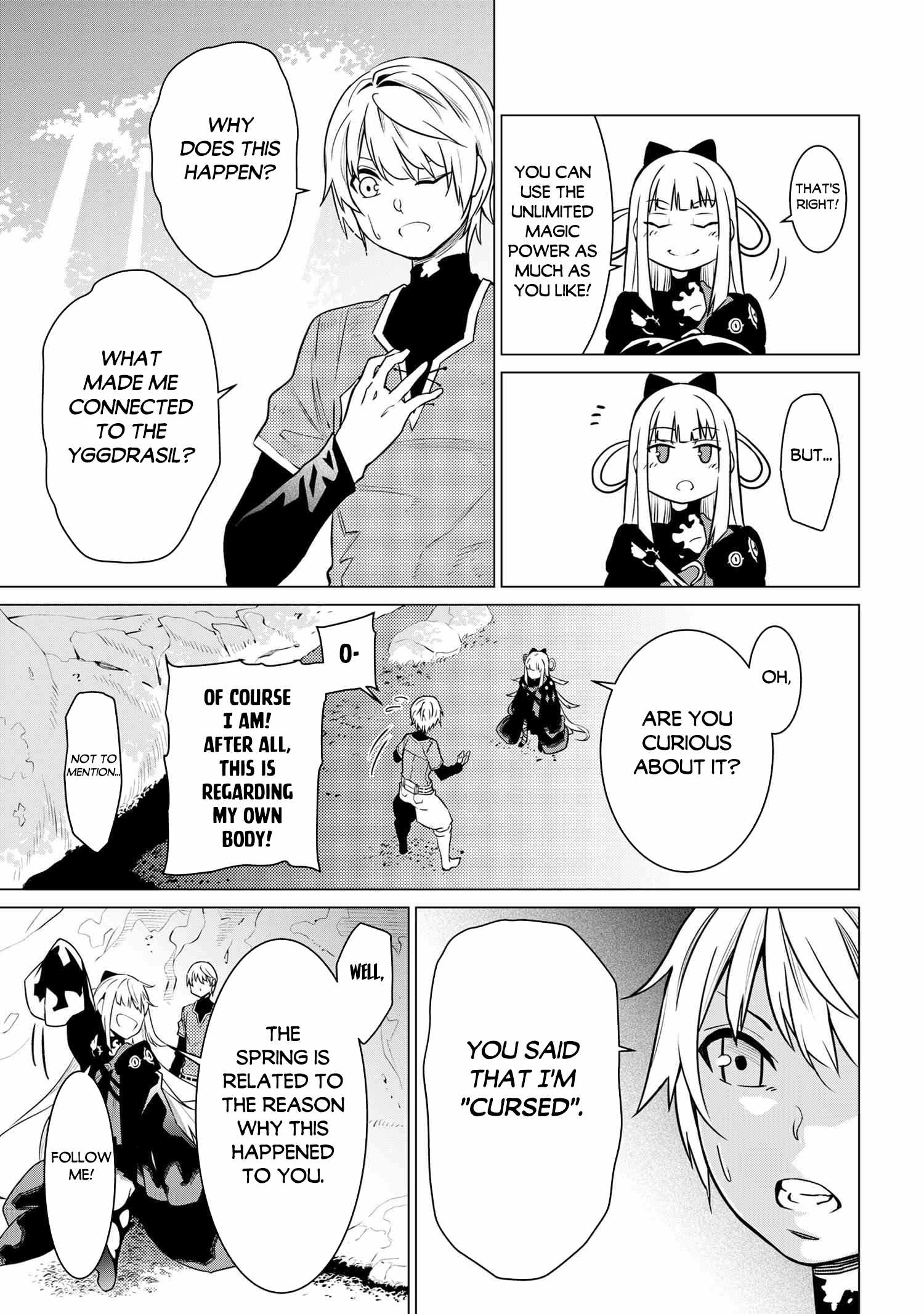 SSS-Rank Dungeon de Knife Ippon Tewatasare Tsuihou Sareta Shiro Madoushi: Yggdrasil no Noroi ni Yori Jakuten de Aru Maryoku Fusoku o Kokufukushi Sekai Saikyou e to Itaru Chapter 2.1 - Page 8