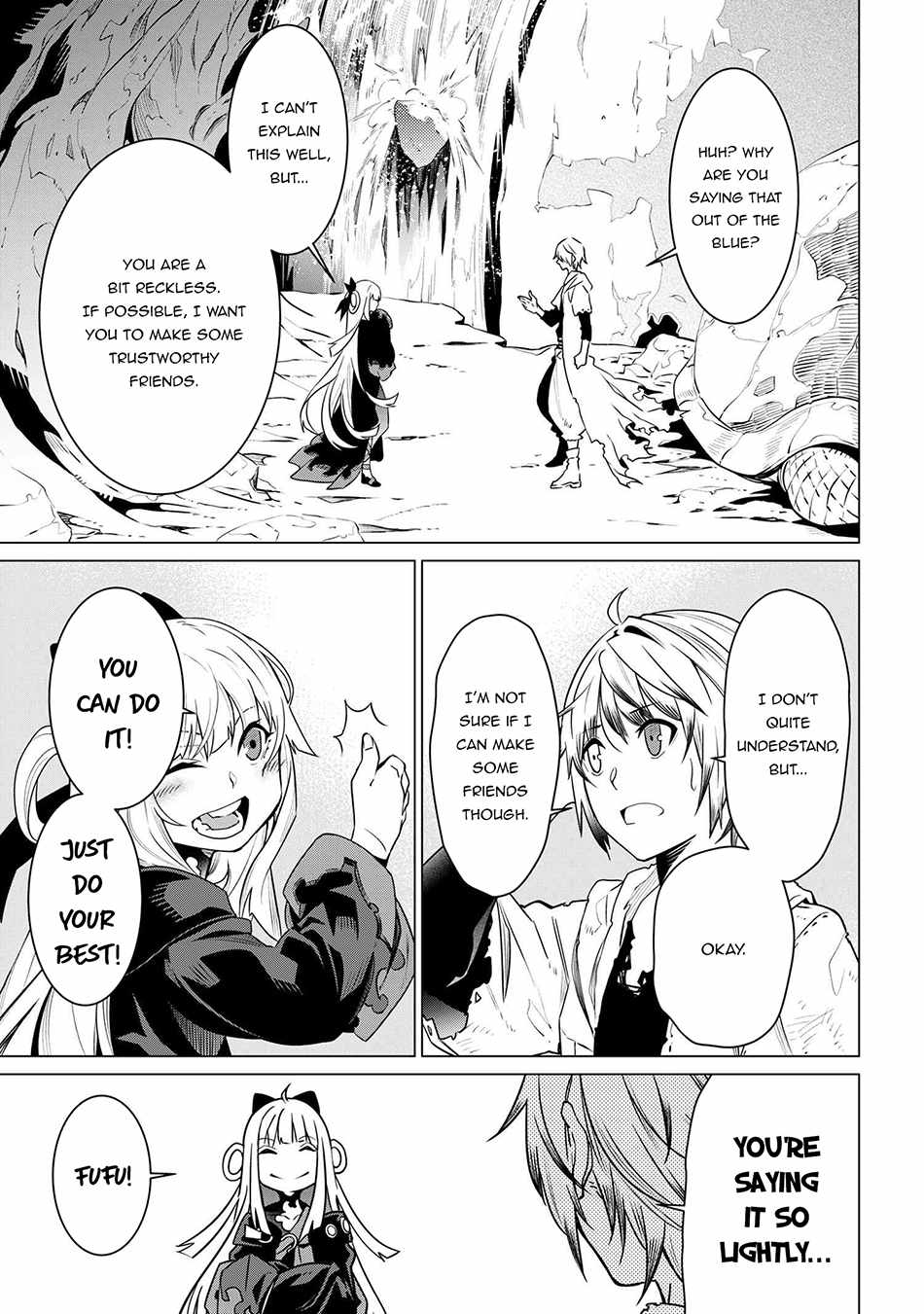 SSS-Rank Dungeon de Knife Ippon Tewatasare Tsuihou Sareta Shiro Madoushi: Yggdrasil no Noroi ni Yori Jakuten de Aru Maryoku Fusoku o Kokufukushi Sekai Saikyou e to Itaru Chapter 3.2 - Page 3