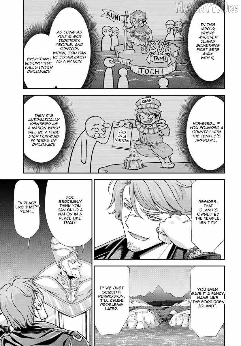 Tenohira Kaitaku Mura de Isekai Kenkokuki: Fueteku Yome-tachi to Nonbiri Mujintou Life Chapter 62 - Page 7