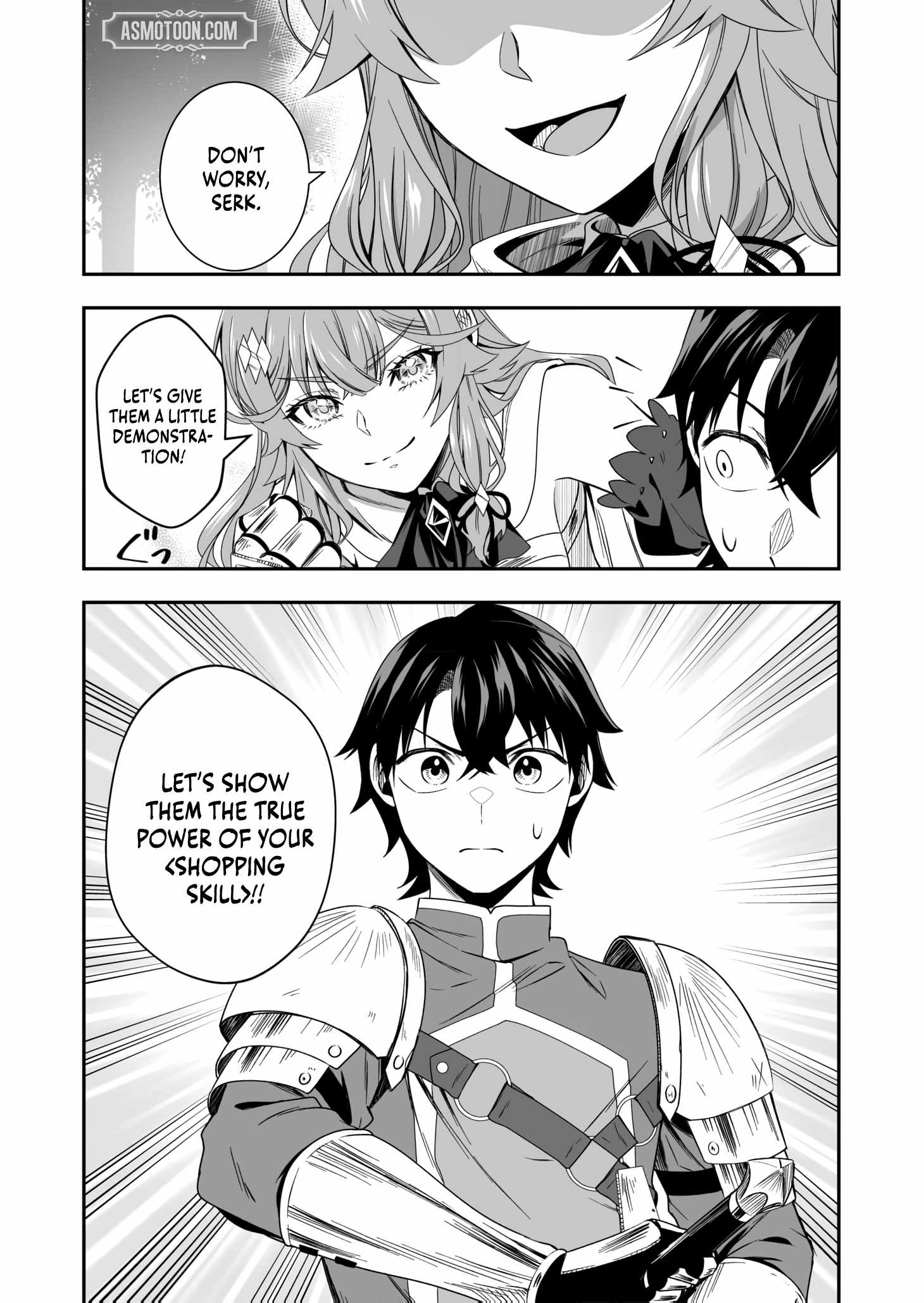 The Banished Errand Boy’s Invincible Equipment Powered by an SSS-Rank Shopping Skill ~Aiming to Be the Ultimate Party by Super-Enhancing Everything I Buy!~ Chapter 3 - Page 38