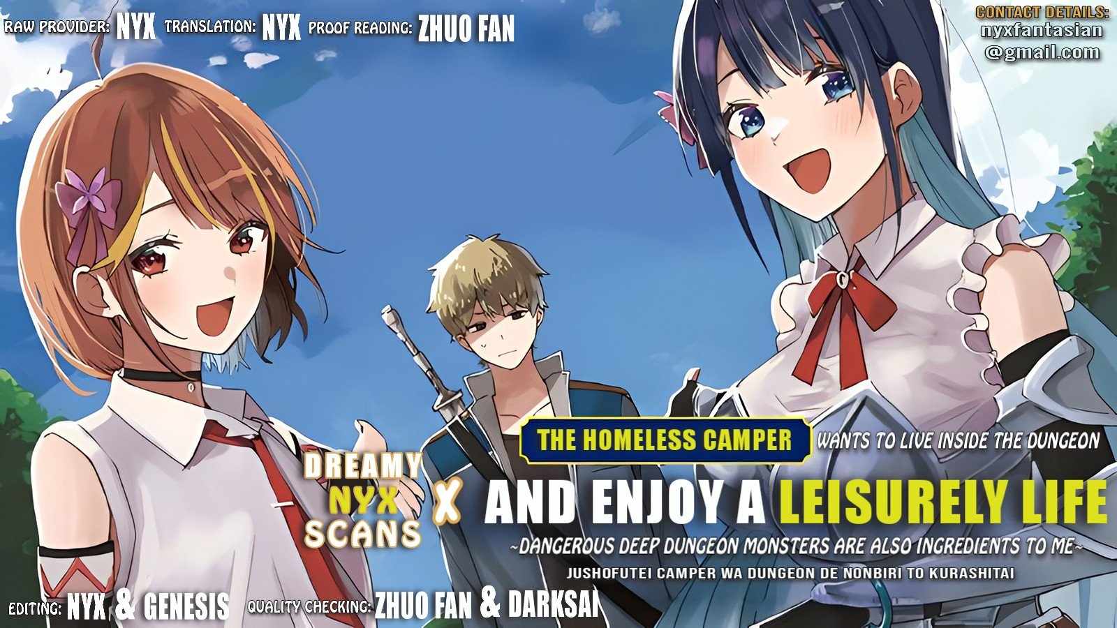 The Homeless Camper Wants to Live Inside the Dungeon and Enjoy a Leisurely Life ~Dangerous Deep Dungeon Monsters Are Also Ingredients to Me~ Chapter 1 - Page 1