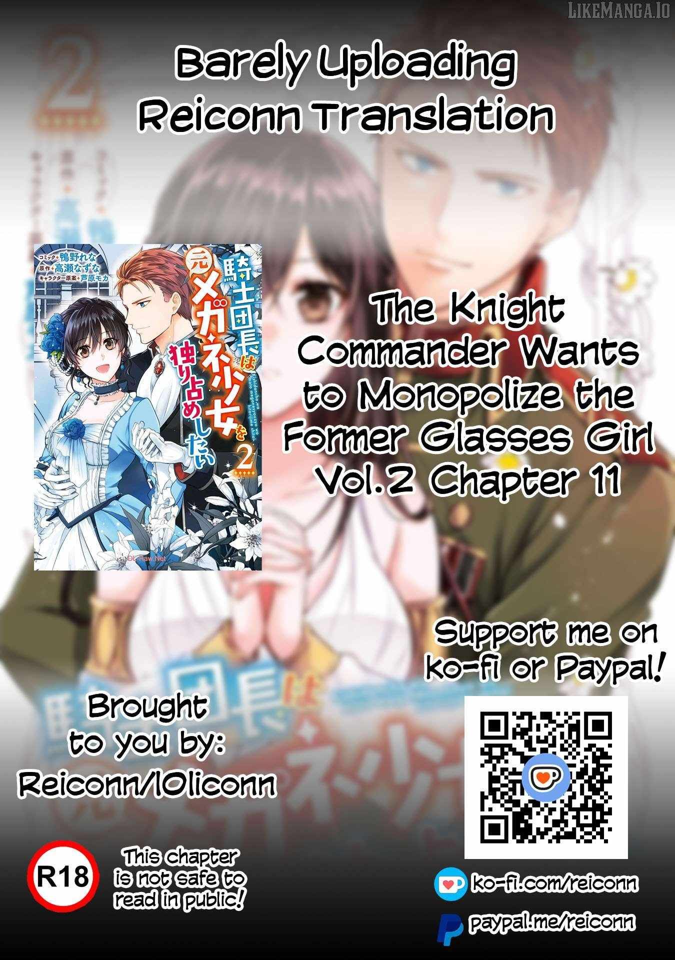 The Knight Commander Wants to Monopolize the Former Glasses Girl Chapter 11 - Page 1