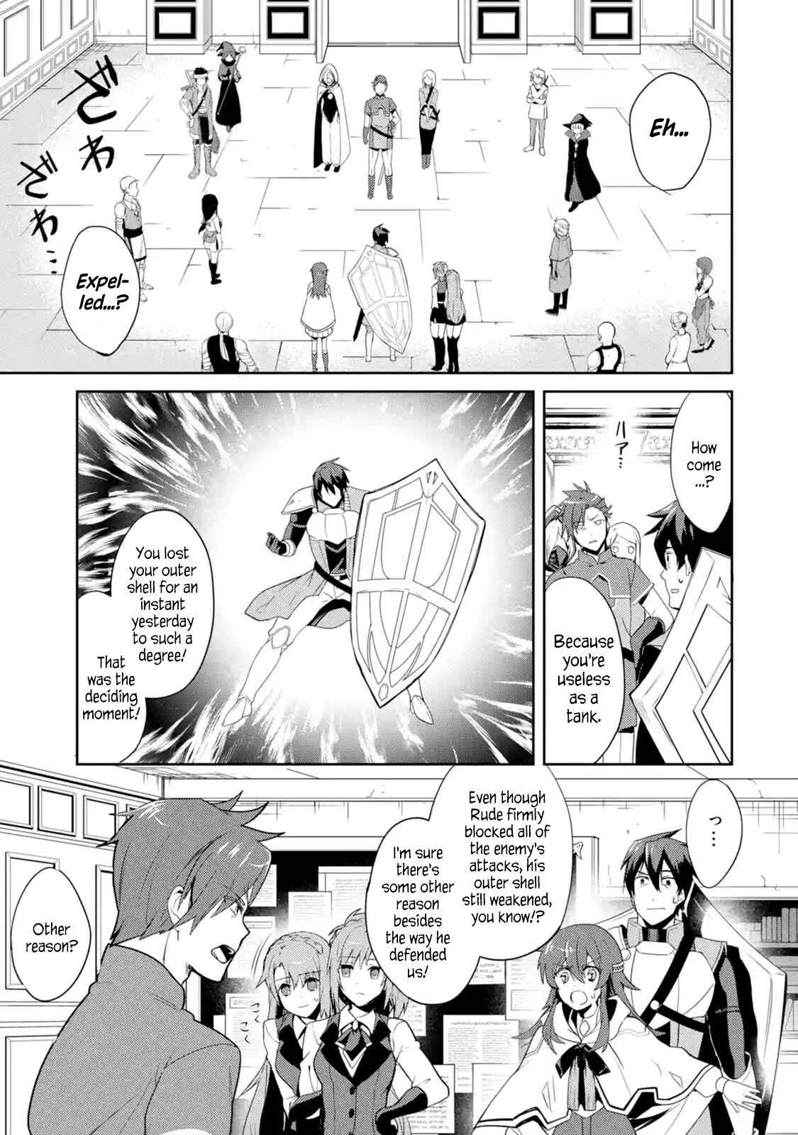 The Labyrinth Raids of the Ultimate Tank ~The Tank Possessing a Rare 9,999 Endurance Skill was Expelled from the Hero Party~ Chapter 1.2 - Page 4