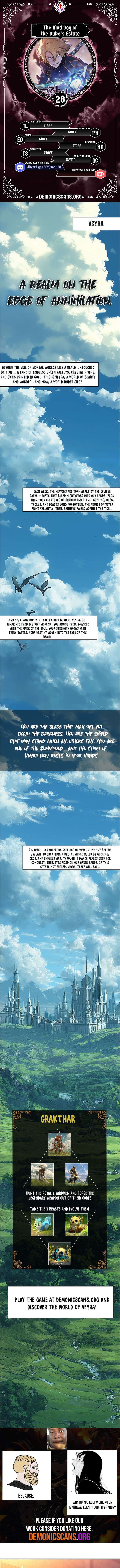 The Mad Dog of the Duke’s Estate Chapter 28 - Page 1