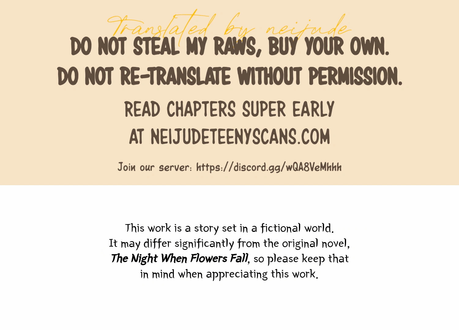 The Night When Flowers Fall Chapter 10 - Page 1