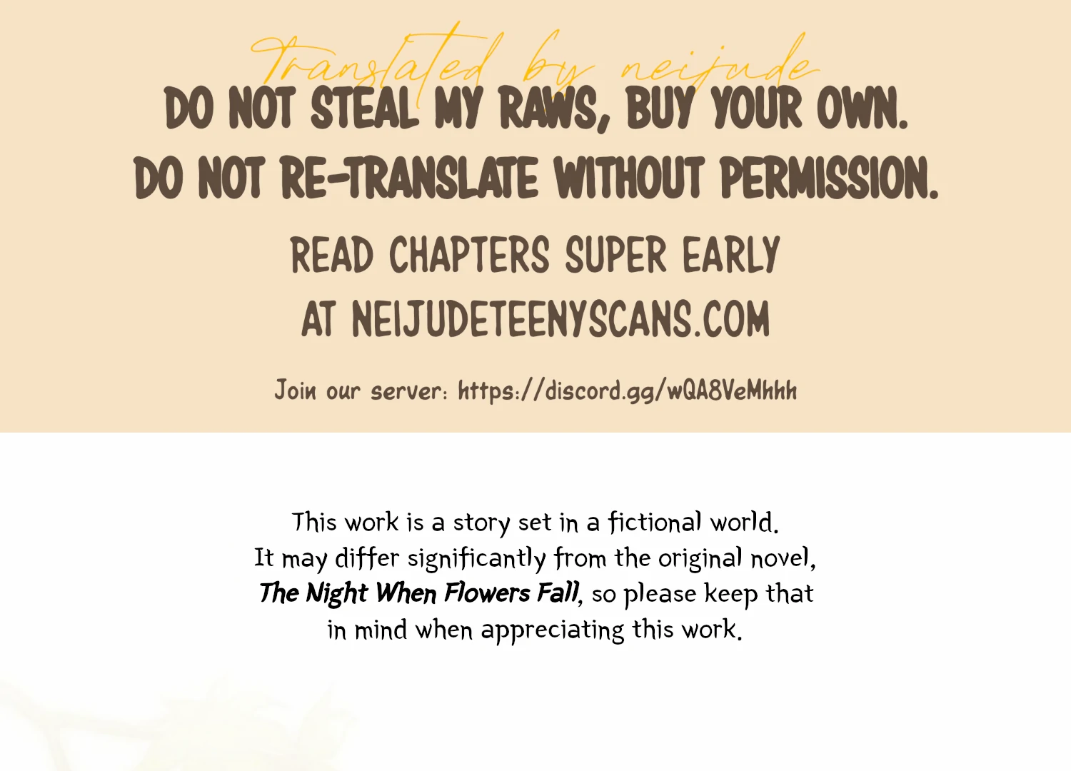 The Night When Flowers Fall Chapter 13 - Page 1