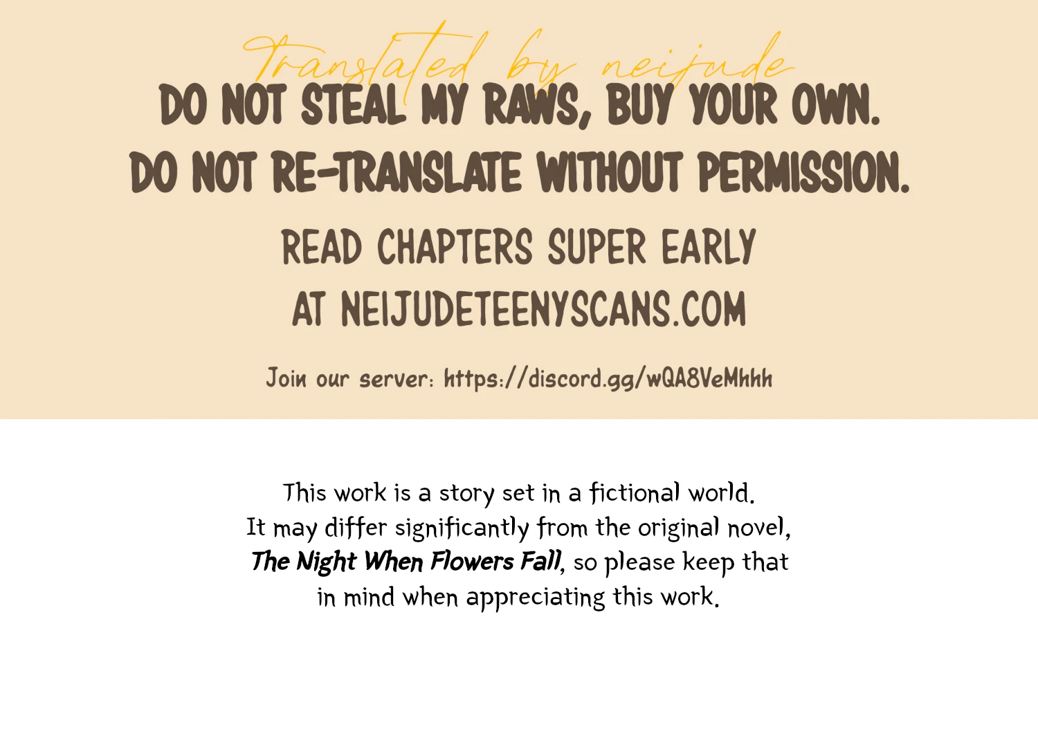 The Night When Flowers Fall Chapter 32 - Page 1