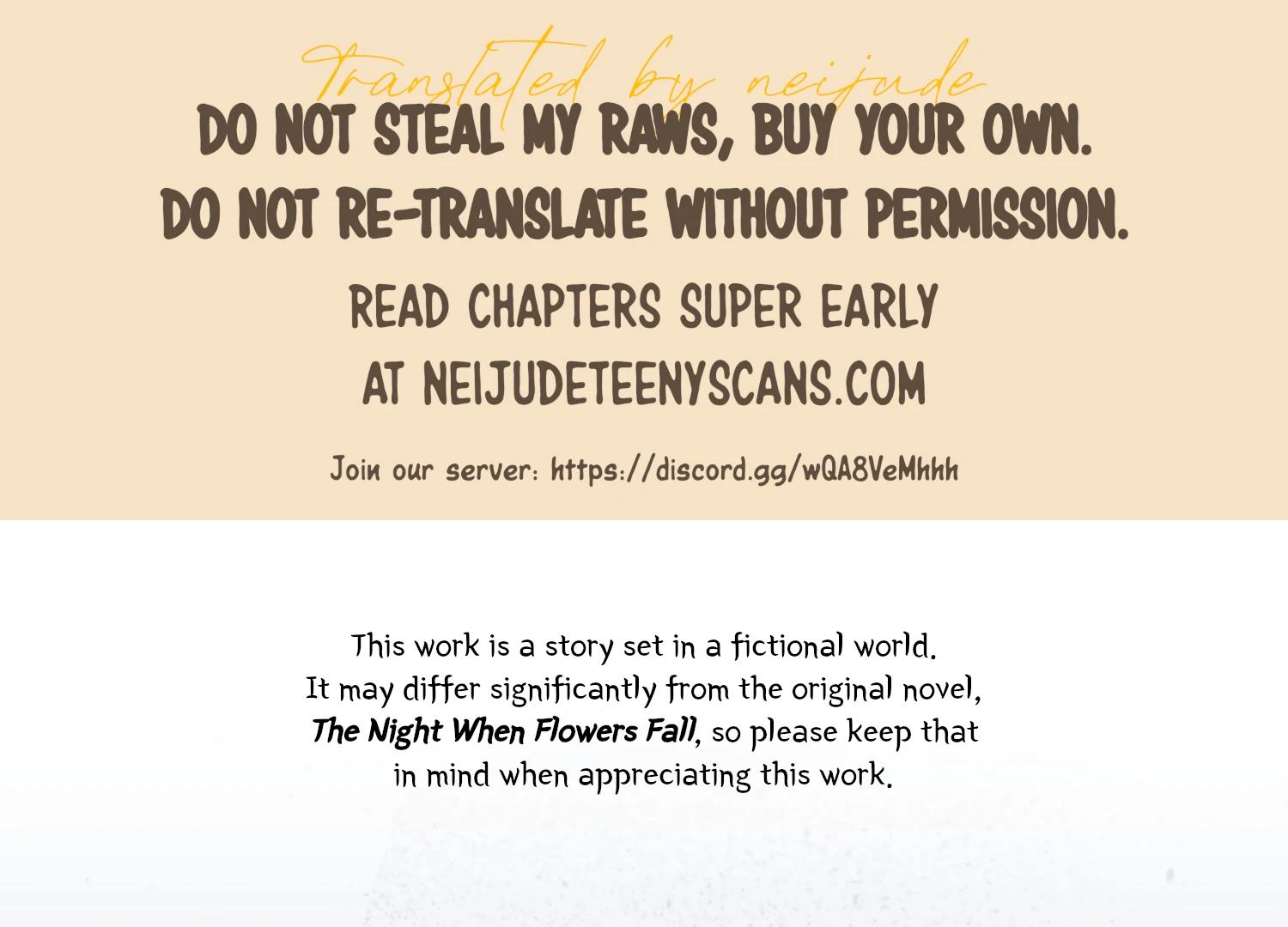 The Night When Flowers Fall Chapter 40 - Page 1