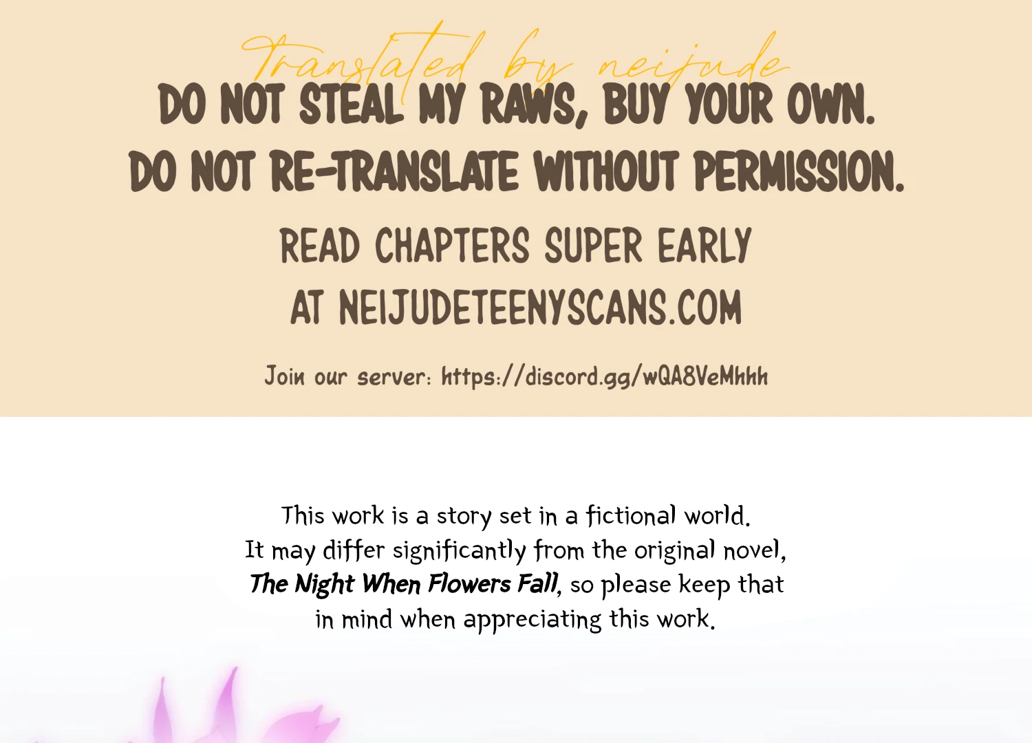 The Night When Flowers Fall Chapter 55 - Page 1