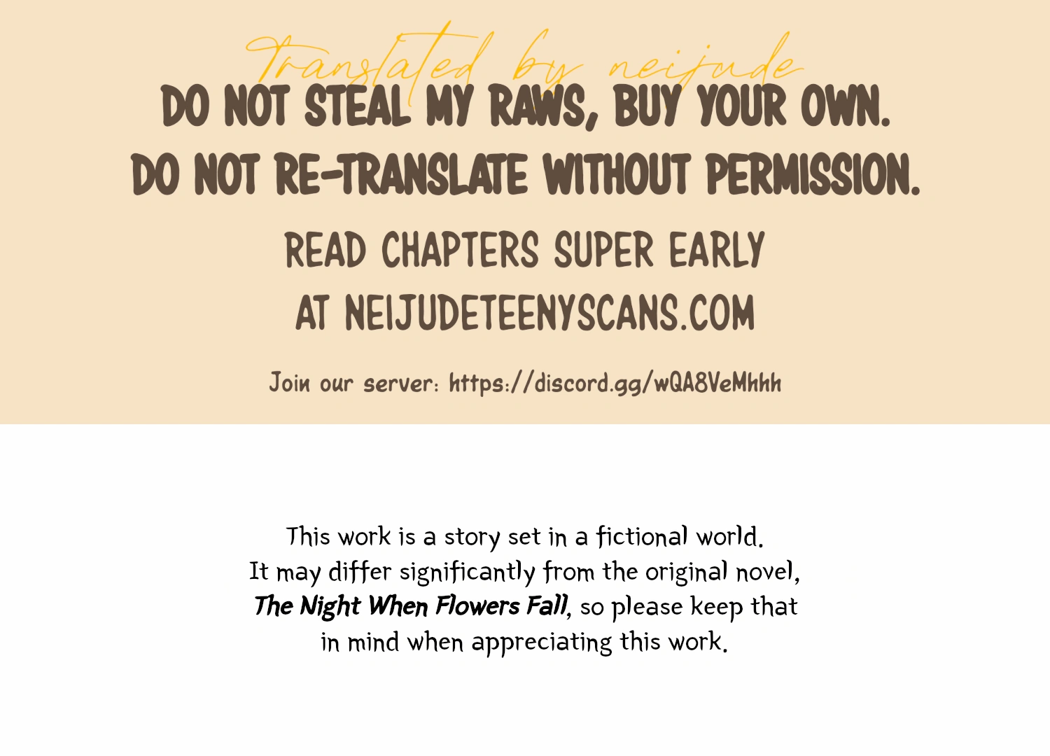 The Night When Flowers Fall Chapter 6 - Page 1