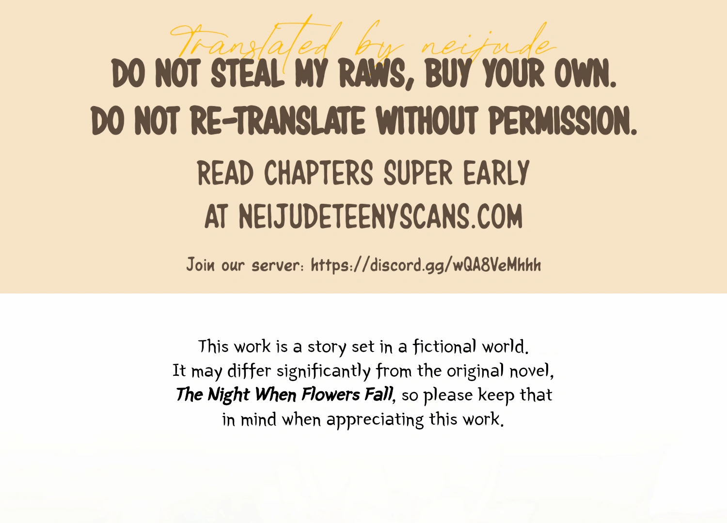 The Night When Flowers Fall Chapter 8 - Page 1