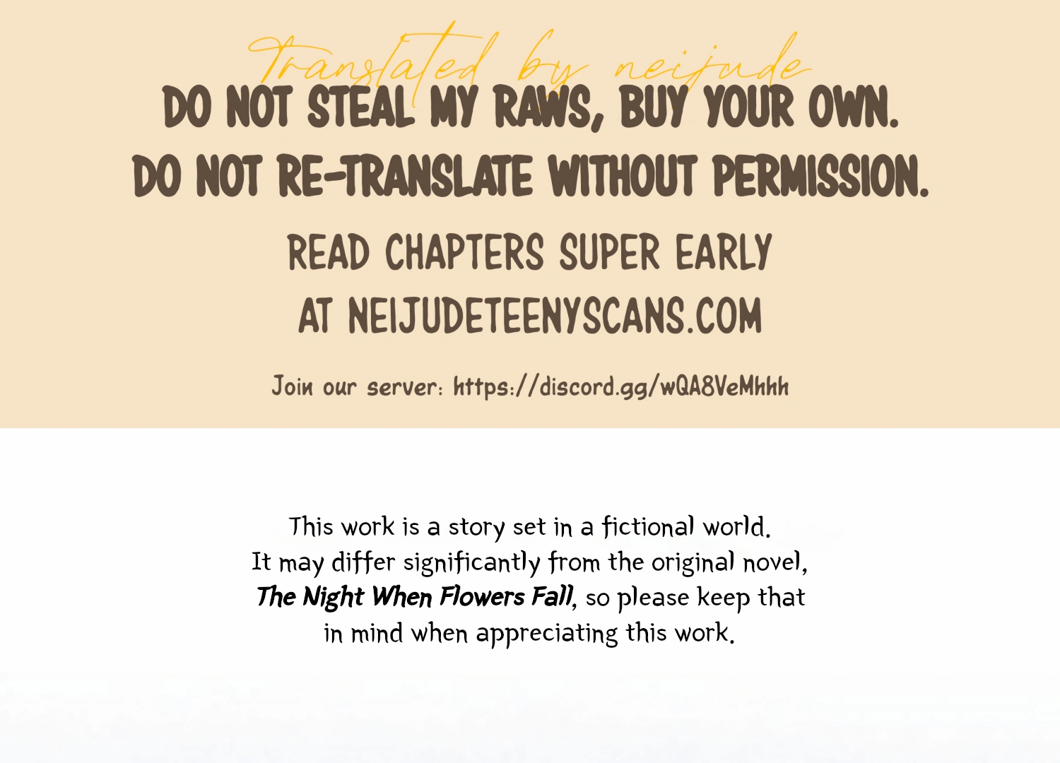 The Night When Flowers Fall Chapter 9 - Page 1