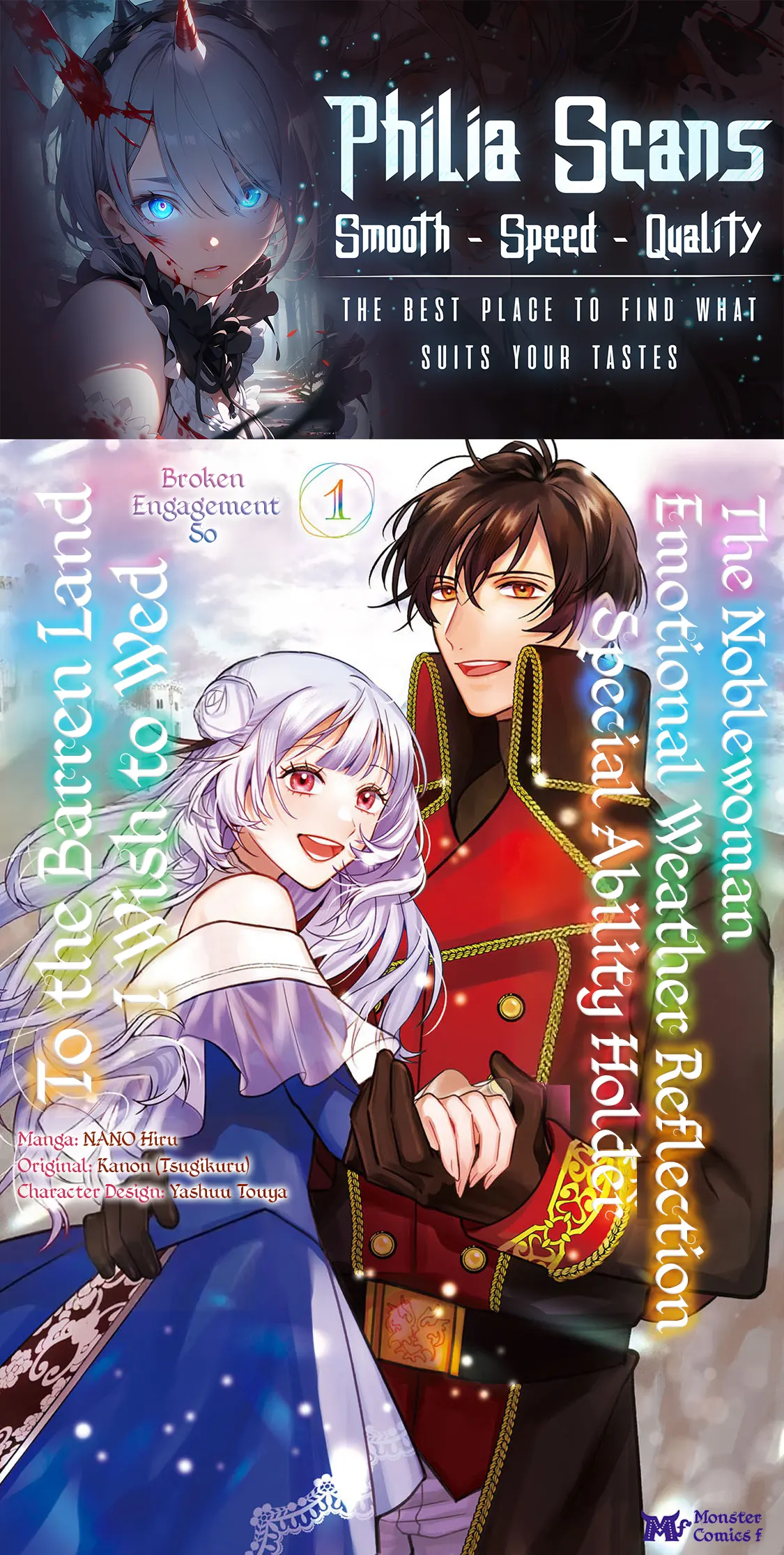 The Noble Lady Whose Emotions Change the Weather Begins Her Newlywed Life in a Desolate Kingdom Chapter 1 - Page 1