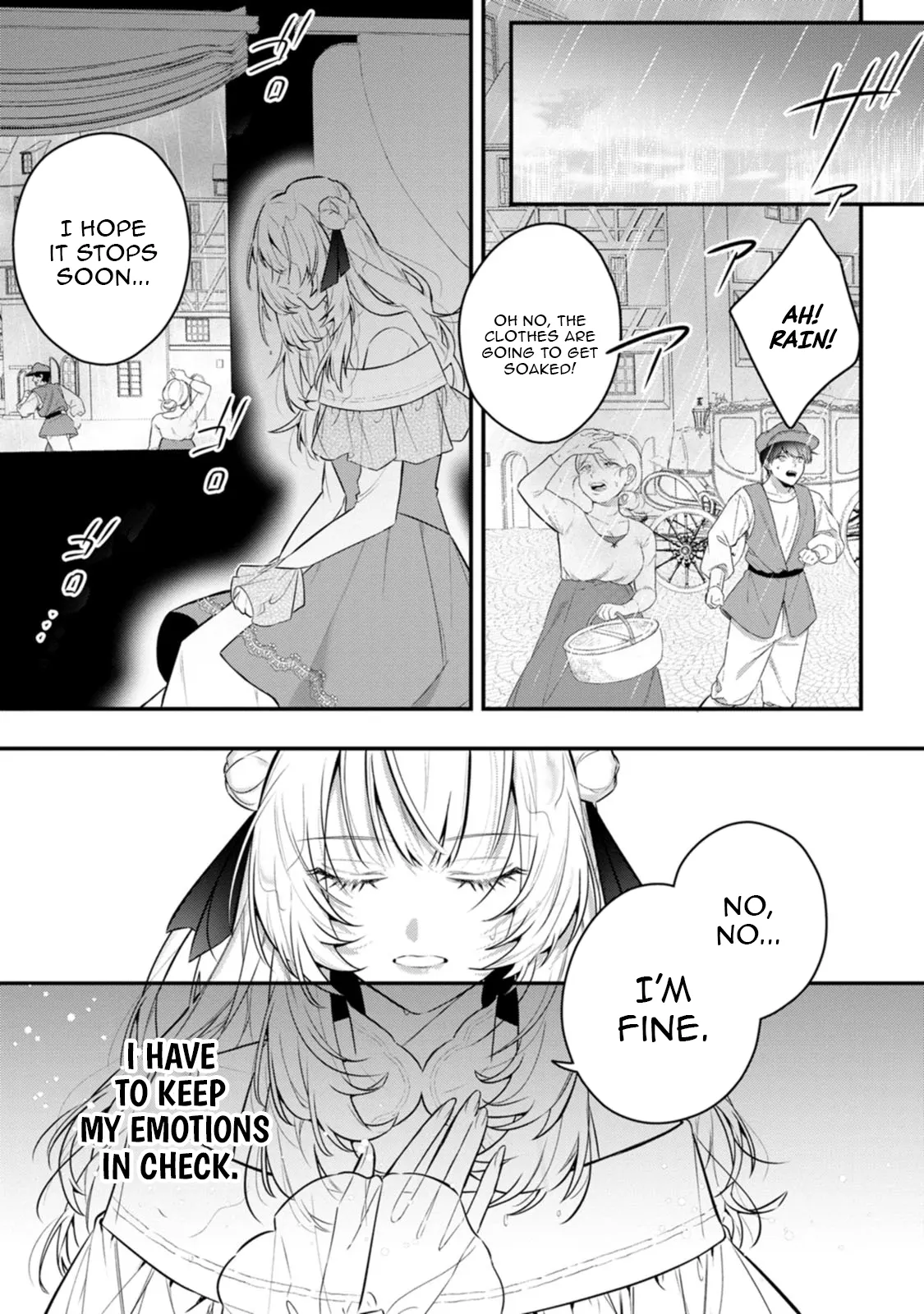 The Noble Lady Whose Emotions Change the Weather Begins Her Newlywed Life in a Desolate Kingdom Chapter 1 - Page 19