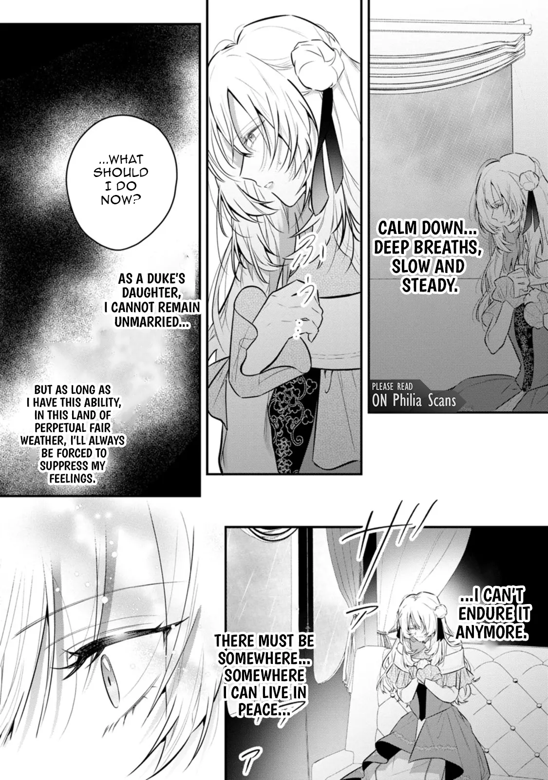 The Noble Lady Whose Emotions Change the Weather Begins Her Newlywed Life in a Desolate Kingdom Chapter 1 - Page 20