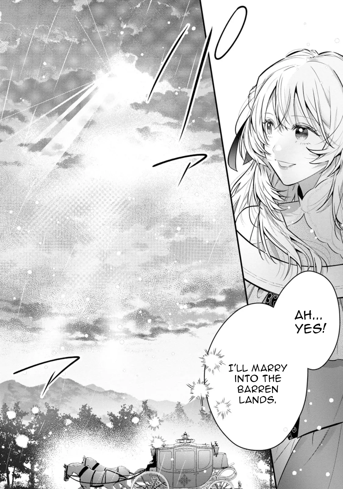 The Noble Lady Whose Emotions Change the Weather Begins Her Newlywed Life in a Desolate Kingdom Chapter 1 - Page 21