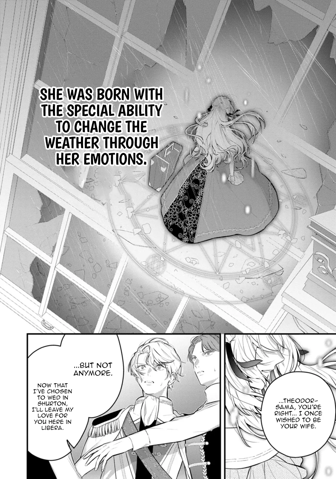 The Noble Lady Whose Emotions Change the Weather Begins Her Newlywed Life in a Desolate Kingdom Chapter 1 - Page 34