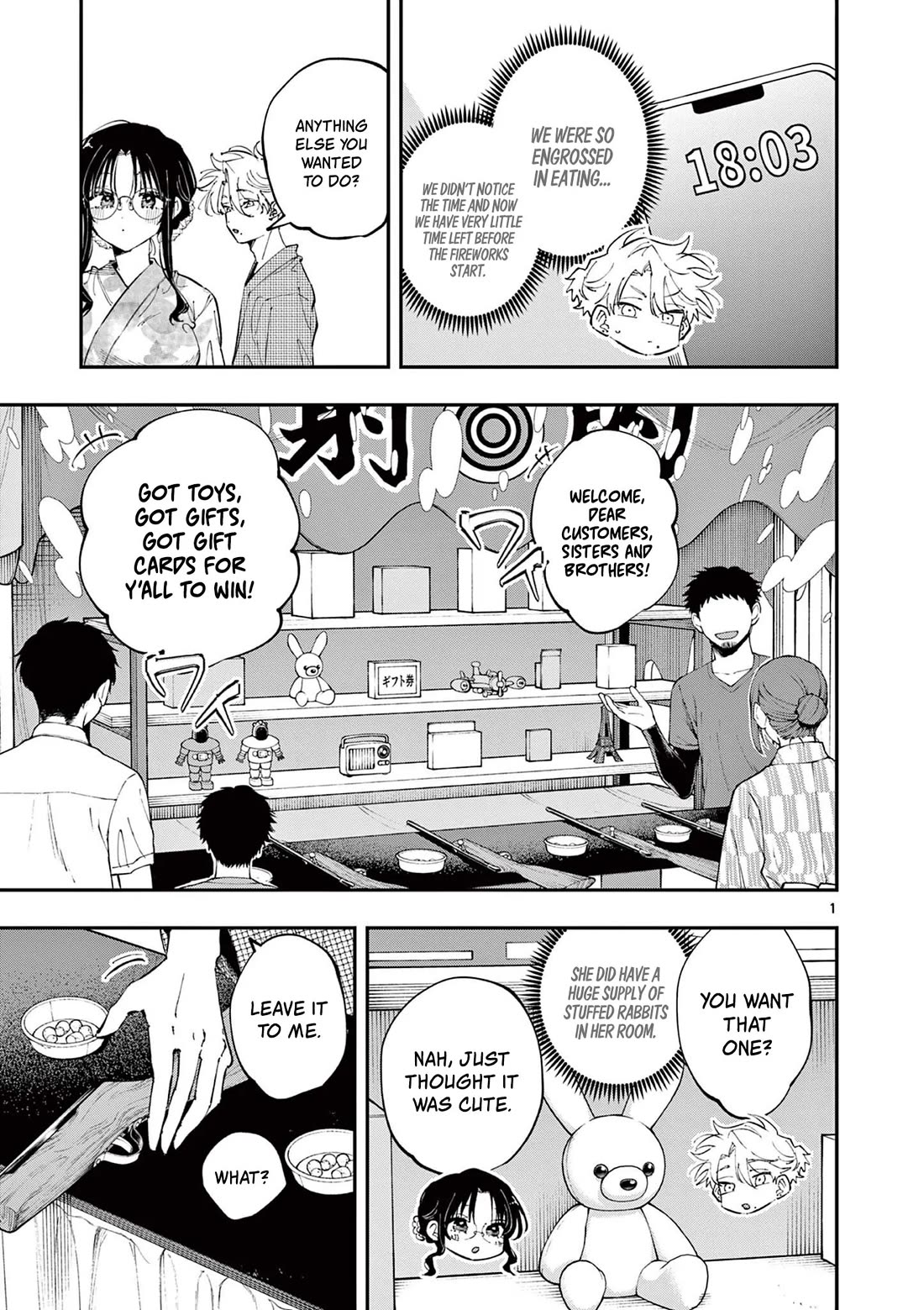 The Person Sitting Next to Me Looking at Me with Perverted Eyes Chapter 80 - Page 1