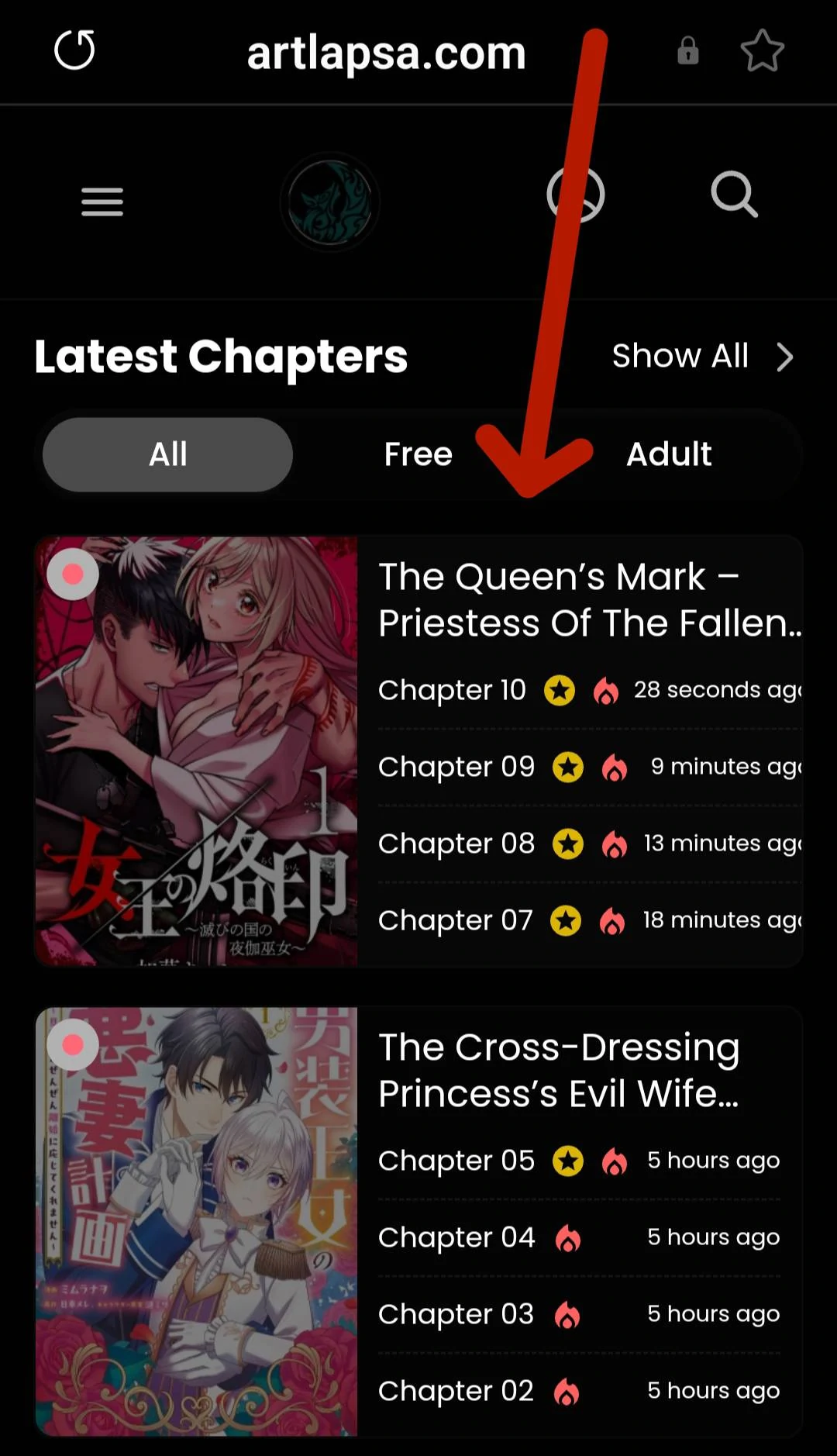 The Queen’s Mark: Priestess of the Fallen Nation Chapter 2 - Page 1