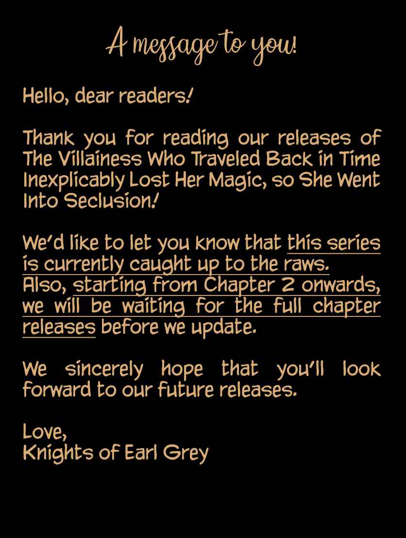 The Villainess Who Traveled Back in Time Inexplicably Lost Her Magic, So She Went Into Seclusion Chapter 1.3 - Page 7