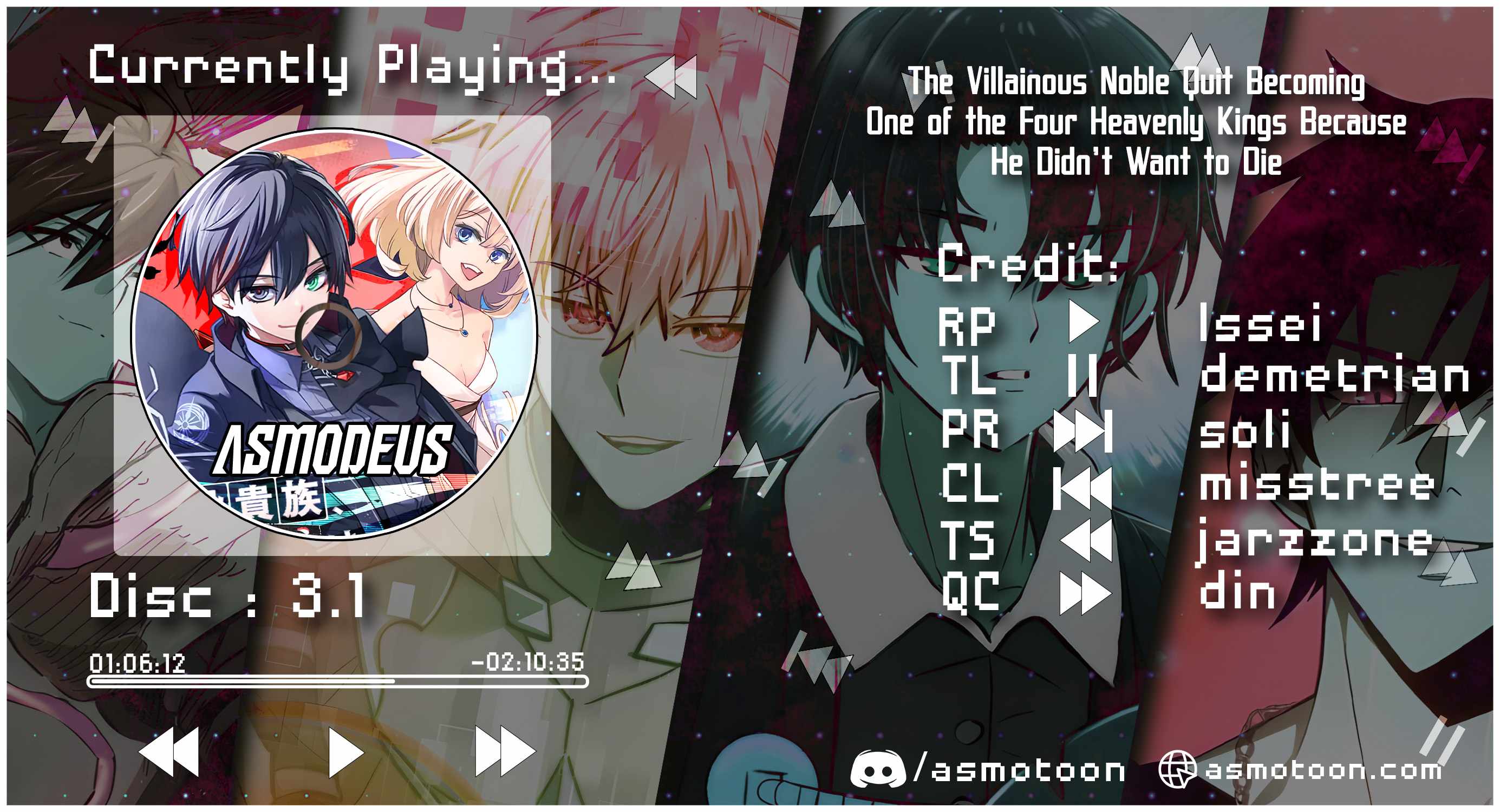 The Villainous Noble Quit Becoming One of the Four Heavenly Kings Because He Didn’t Want to Die Chapter 3.1 - Page 1