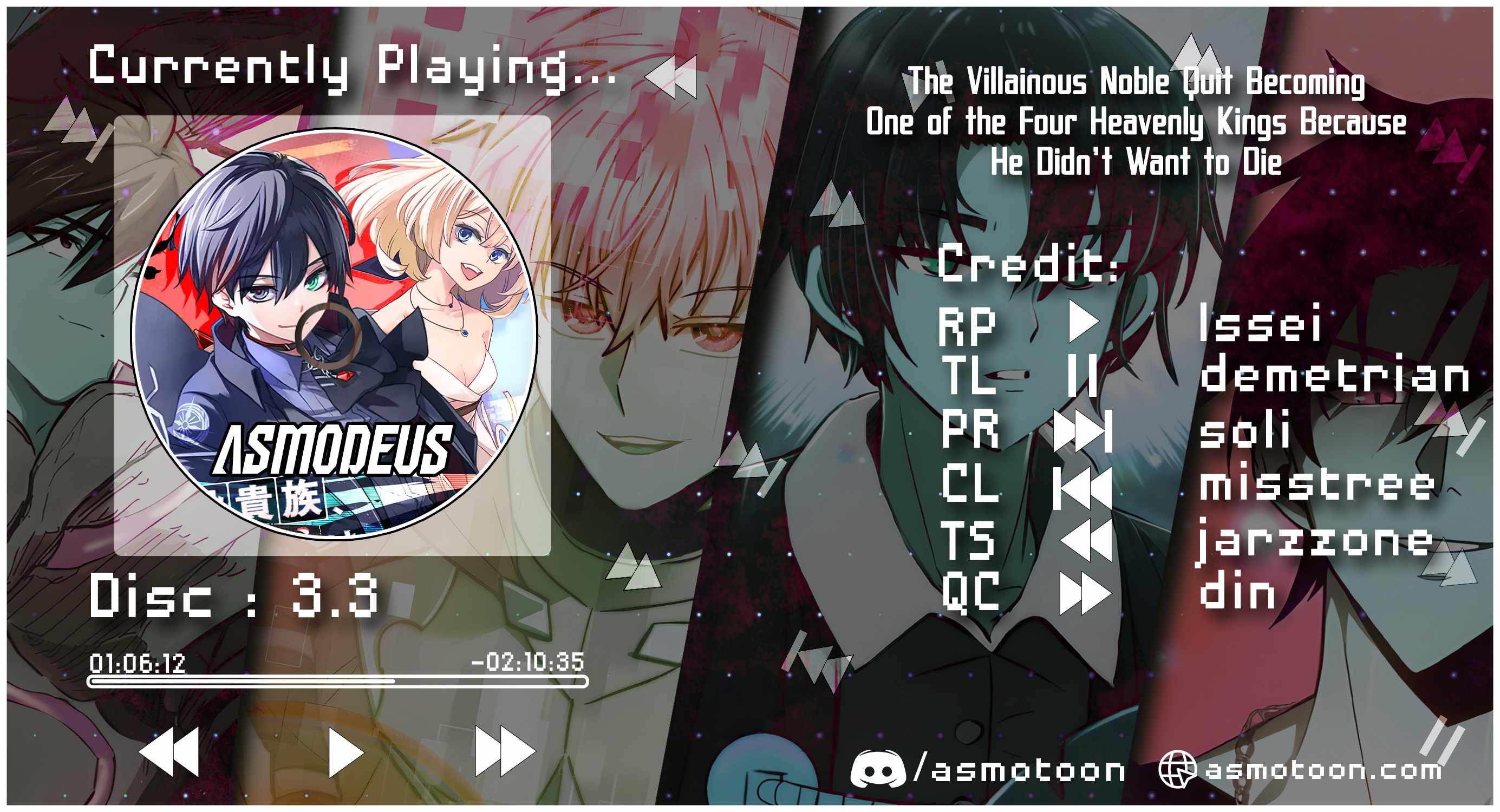 The Villainous Noble Quit Becoming One of the Four Heavenly Kings Because He Didn’t Want to Die Chapter 3.3 - Page 1