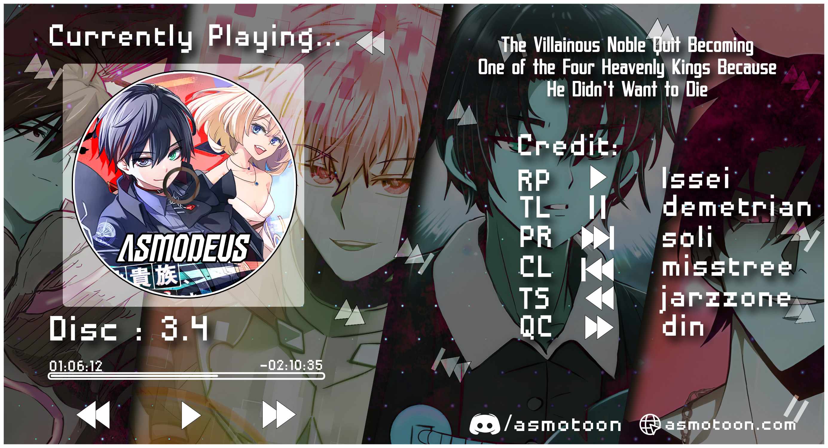 The Villainous Noble Quit Becoming One of the Four Heavenly Kings Because He Didn’t Want to Die Chapter 3.4 - Page 1