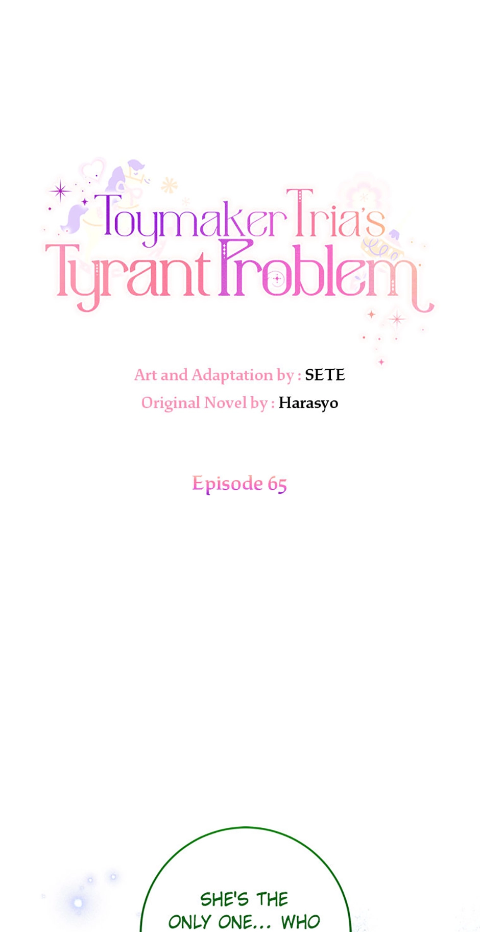 Toymaker Tria’s Tyrant Problem Chapter 65 - Page 1