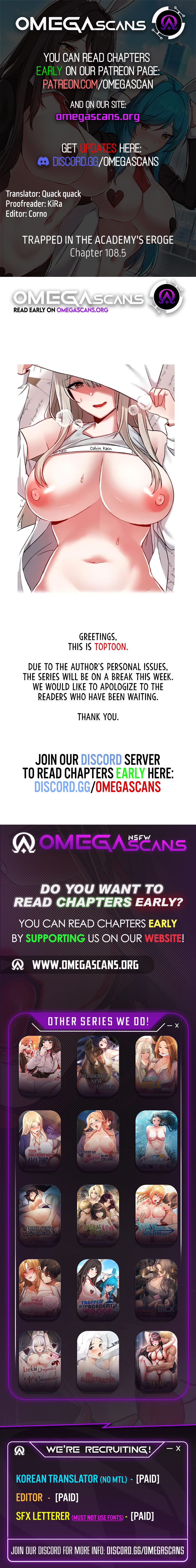 Trapped in the Academy’s Eroge Chapter 108.5 - Page 1