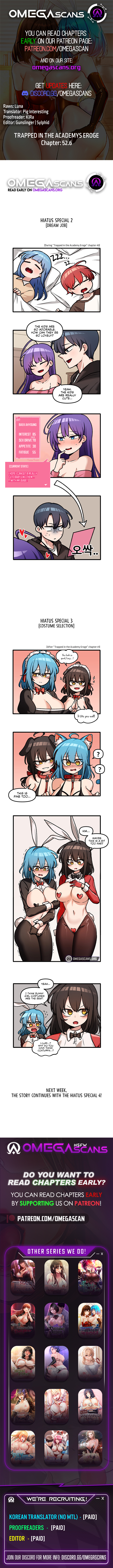 Trapped in the Academy’s Eroge Chapter 52.6 - Page 1