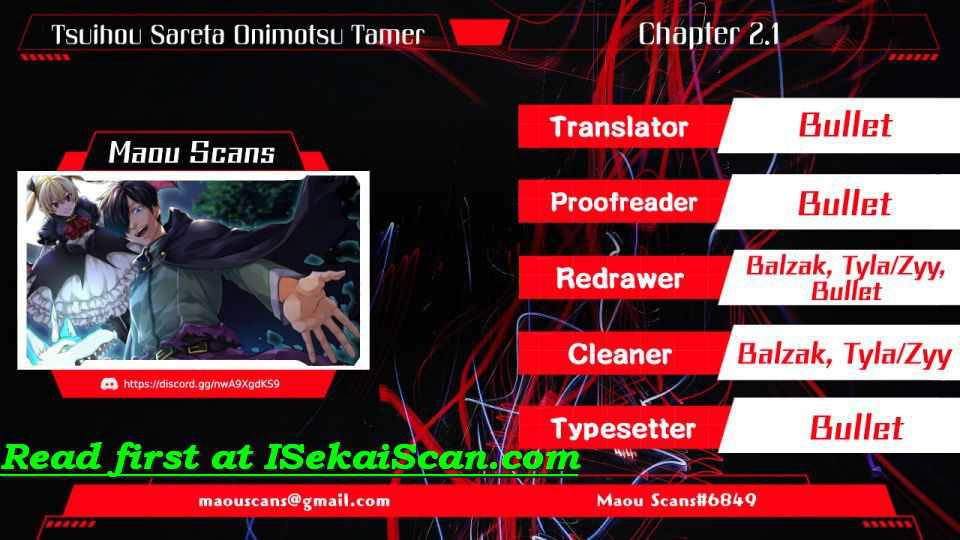 Tsuihou Sareta Onimotsu Tamer, Sekai Yuiitsu no Necromancer ni Kakusei Suru Chapter 2.1 - Page 1