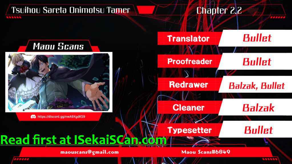 Tsuihou Sareta Onimotsu Tamer, Sekai Yuiitsu no Necromancer ni Kakusei Suru Chapter 2.2 - Page 1