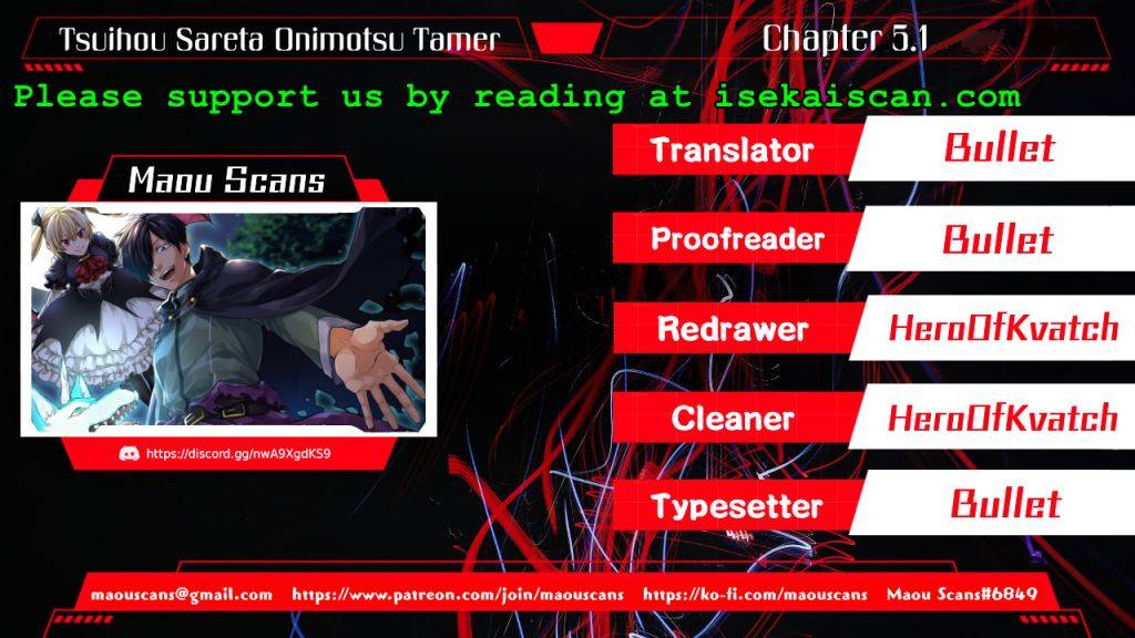 Tsuihou Sareta Onimotsu Tamer, Sekai Yuiitsu no Necromancer ni Kakusei Suru Chapter 5.1 - Page 1