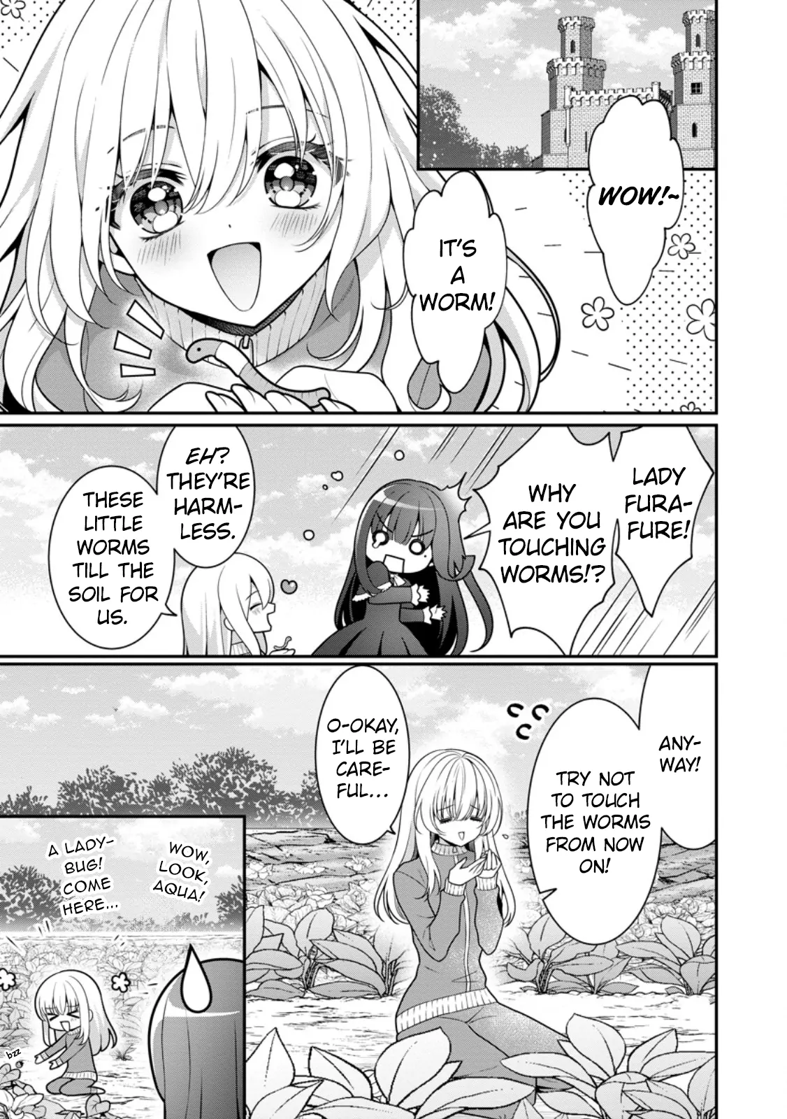 Tsuihou Seijo no Doronko Nouen Seikatsu ~Itsunomanika Ringoku wo Sukutte Shimaimashita~ Chapter 3.1 - Page 2