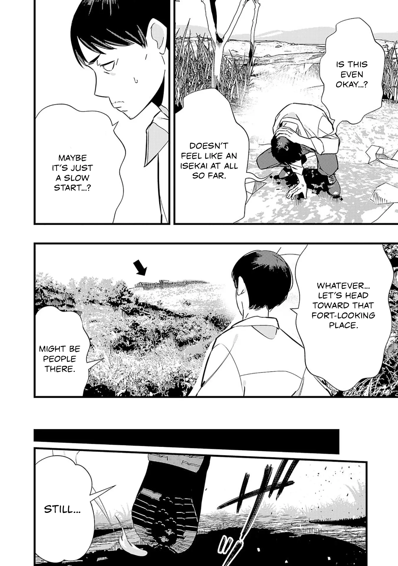 Unconventional Isekai: Isn’t It Too Much of a Black-Company Treatment to Fight Hordes of Monsters without Magic? Chapter 1 - Page 22