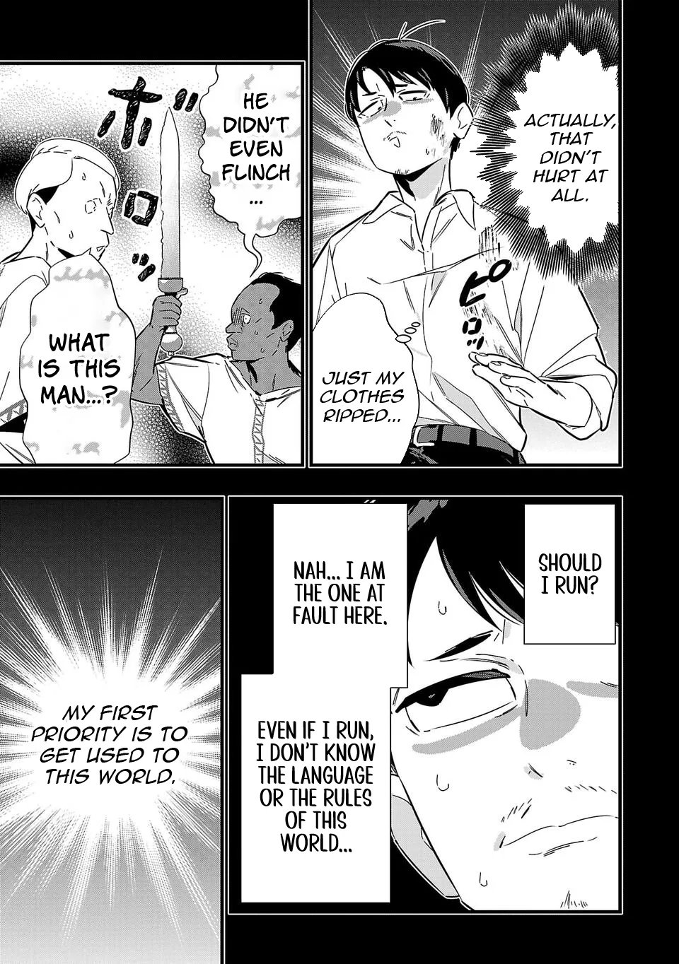 Unconventional Isekai: Isn’t It Too Much of a Black-Company Treatment to Fight Hordes of Monsters without Magic? Chapter 2 - Page 4