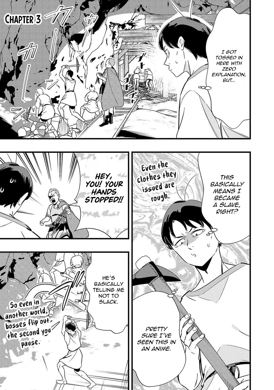 Unconventional Isekai: Isn’t It Too Much of a Black-Company Treatment to Fight Hordes of Monsters without Magic? Chapter 3 - Page 2