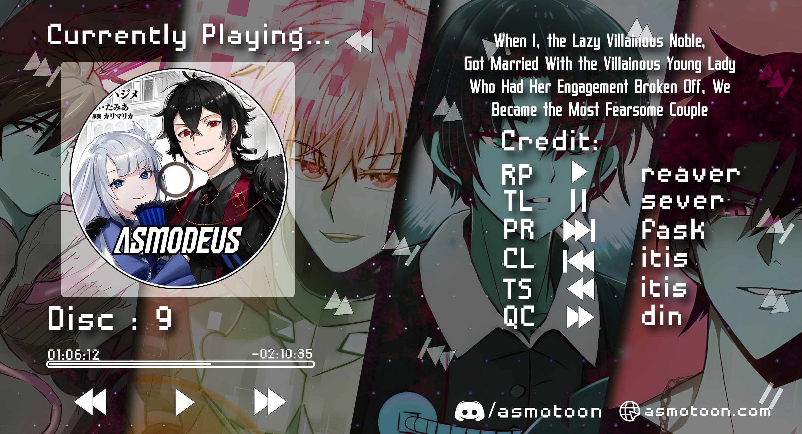 When I, the Lazy Villainous Noble, Got Married With the Villainous Young Lady Who Had Her Engagement Broken Off, We Became the Most Fearsome Couple Chapter 9 - Page 1