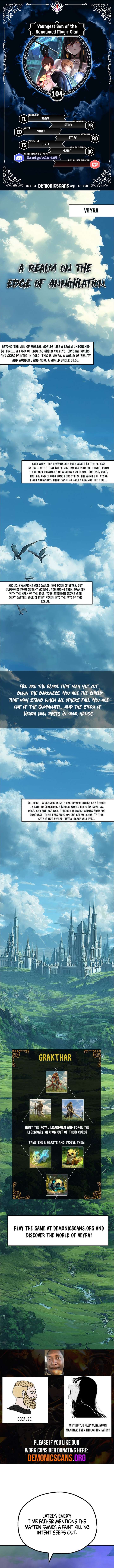 Youngest Son of the Renowned Magic Clan Chapter 104 - Page 1